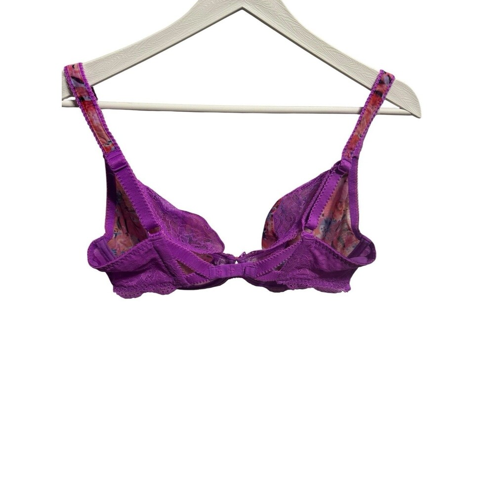 FREYA AA1931 WILDFIRE UNDERWIRE BALCONNETTE PLUNGE BRA LAVA SIZE 34 H - Picture 11 of 12